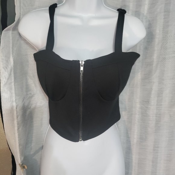 The Arte by Zenana - Strapped Cloth Bustier Crop Top - Picture 5 of 7